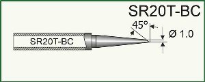 Grot do Solomon Pensol SL-20C-1, SR20T-BC Ścięty 1mm