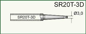 Grot do Solomon Pensol SL-20C-1, SR20T-3D Płaski 3 mm